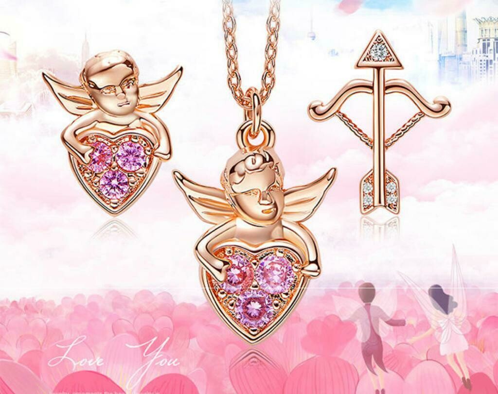 'Amors Pfeil Engel' - Schmuck Set 925S