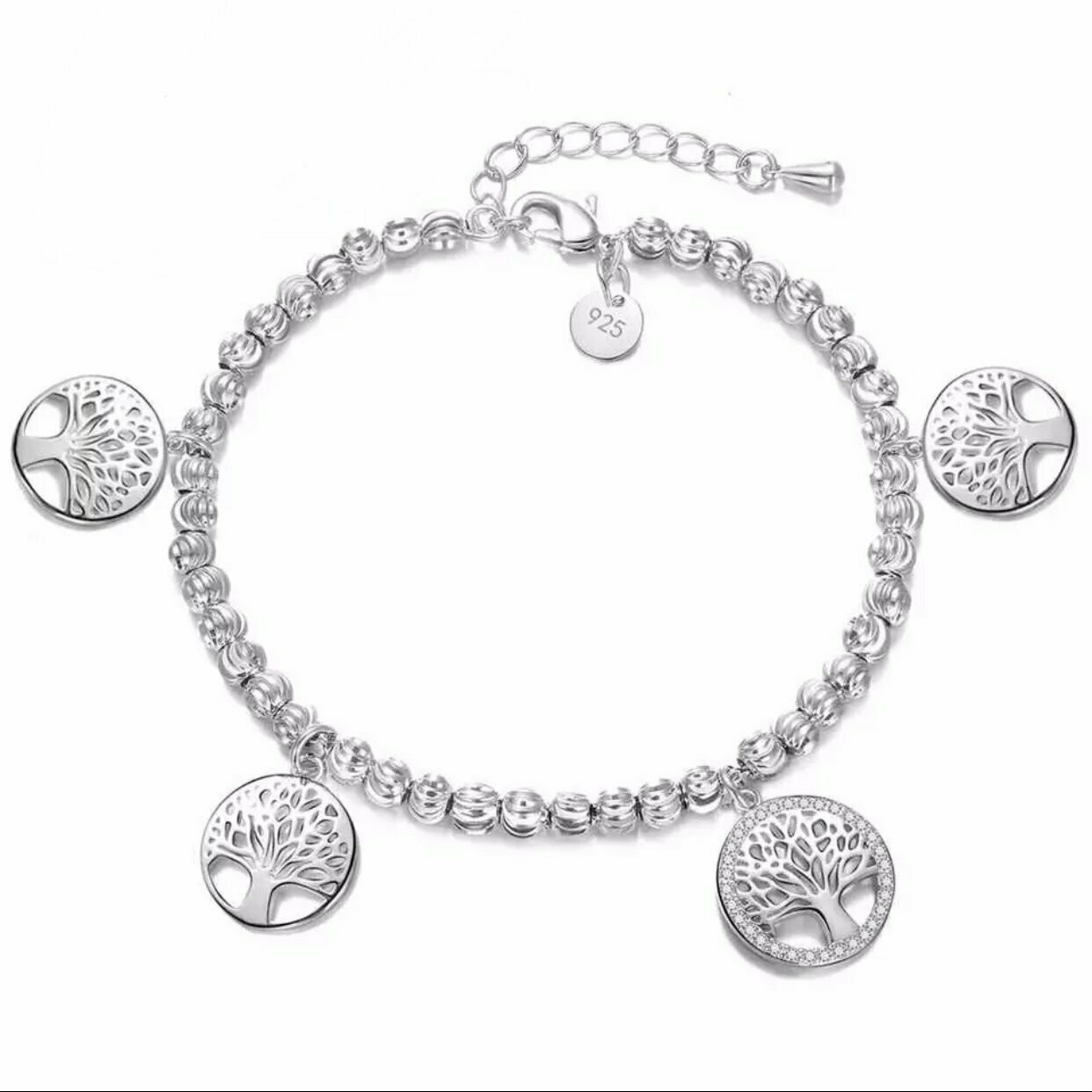 'Lebensbaum' -  Bettelarmband 925 Sterling Silber