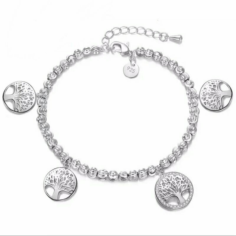 'Lebensbaum' - Bettelarmband 925 Sterling Silber 'Lebensbaum' - Bettelarmband 925 Sterling Silber