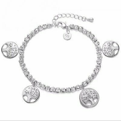 'Lebensbaum' - Bettelarmband 925 Sterling Silber 'Lebensbaum' - Bettelarmband 925 Sterling Silber
