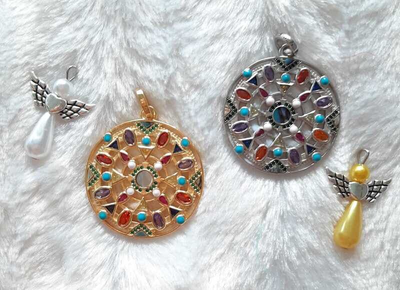 Sehr schönes Positive Energie Amulett 925S/750K vergoldet Sehr schönes Positive Energie Amulett 925S/750K vergoldet