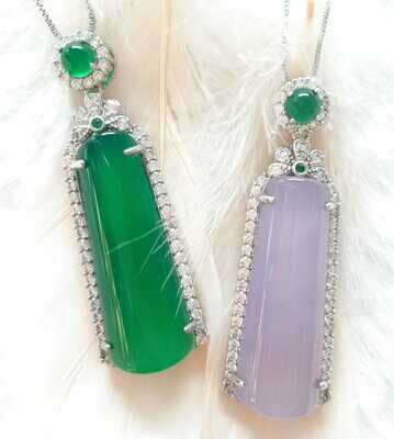 Tourmaline - Anhänger + Kette, 925S Tourmaline - Anhänger + Kette, 925S