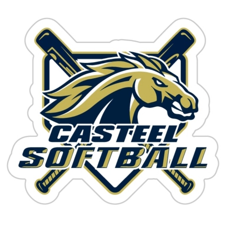 5X5 Casteel Softball Decal