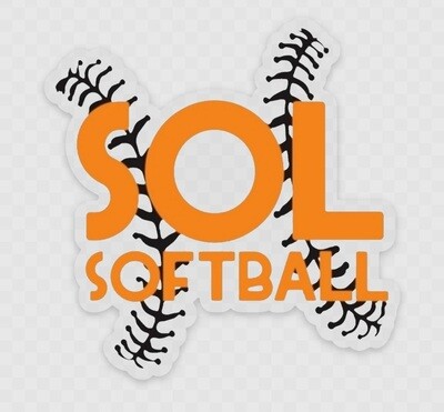 3X3 Sol Softball Decal
