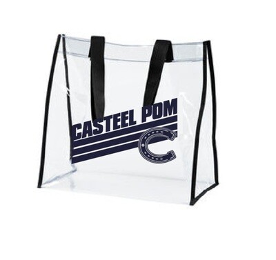 Casteel Pom Clear Tote