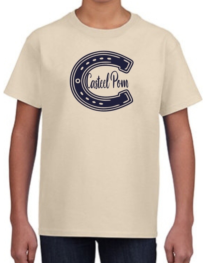 Casteel Pom Gildan Heavy Cotton Youth T-Shirt