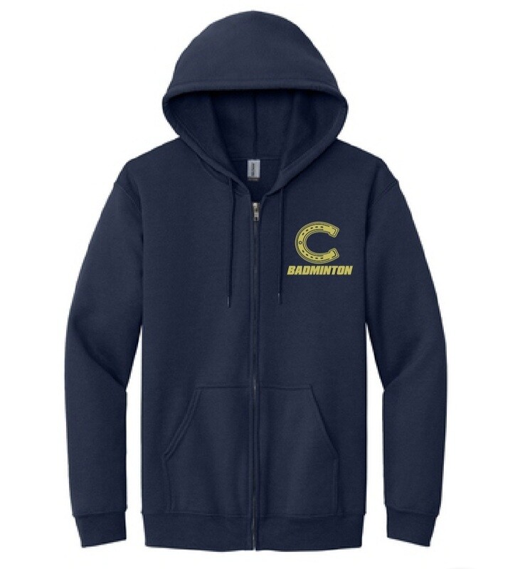 Casteel Badminton Adult Heavy Blend Full Zip Hooded Sweatshirt