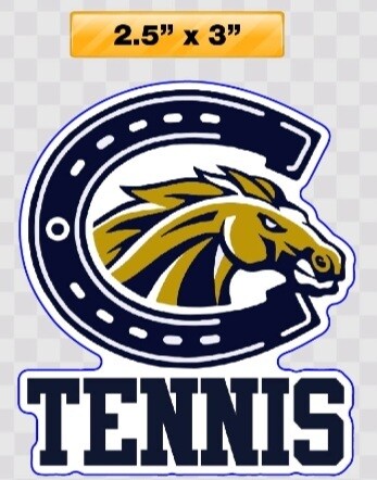 Casteel Tennis 3 inch Decal