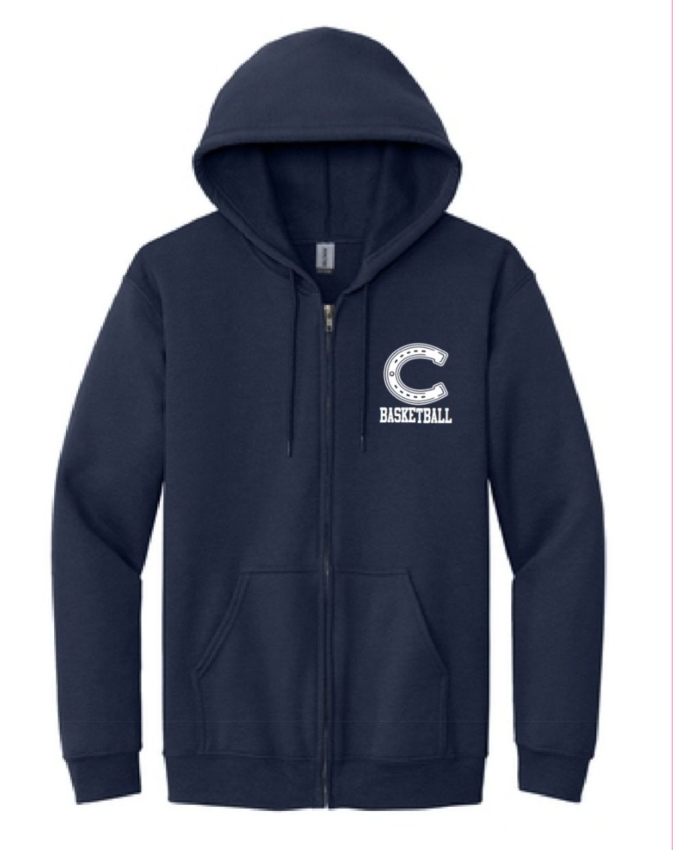 Casteel Basketball Adult Heavy Blend Full Zip Hooded Sweatshirt