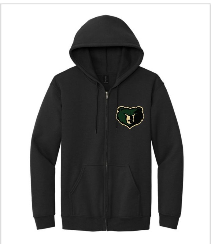 BB S&amp;D Adult Heavy Blend Full Zip Hooded Sweatshirt