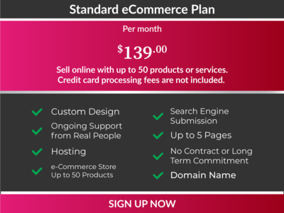 Standard eCommerce Website Package