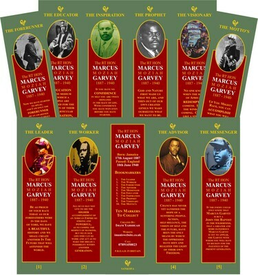 Marcus Garvey Book Markers (Set of 10)