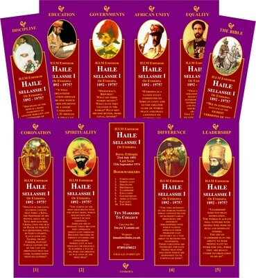 Haile Selassie I Book Markers (Set of 10)