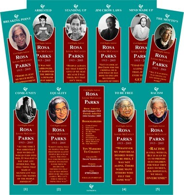 Rosa Parks Book Markers (Set of 10)
