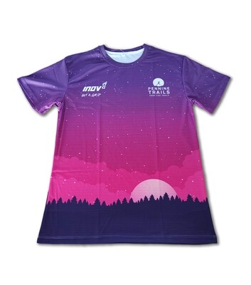 Pennine Trails - Purple Sunset Skies Running T-Shirt