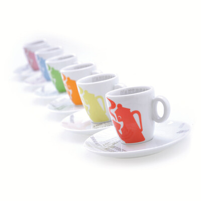 Hausbrandt Designer Cappuccino Cups - Set of 6 Hausbrandt Designer Cappuccino Cups - Set of 6