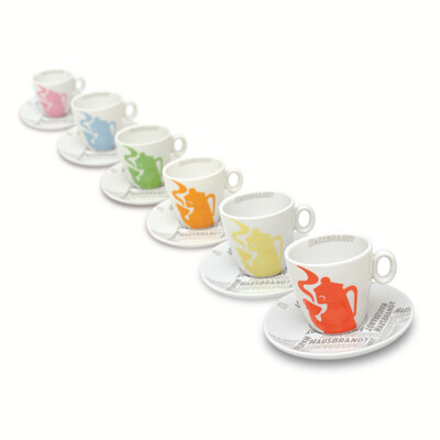 Hausbrandt Designer Espresso Cups - Set of 6 Hausbrandt Designer Espresso Cups - Set of 6
