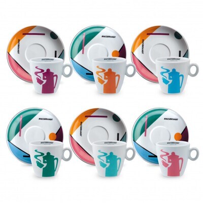 Hausbrandt Designer Cappuccino Cups - Set of 6