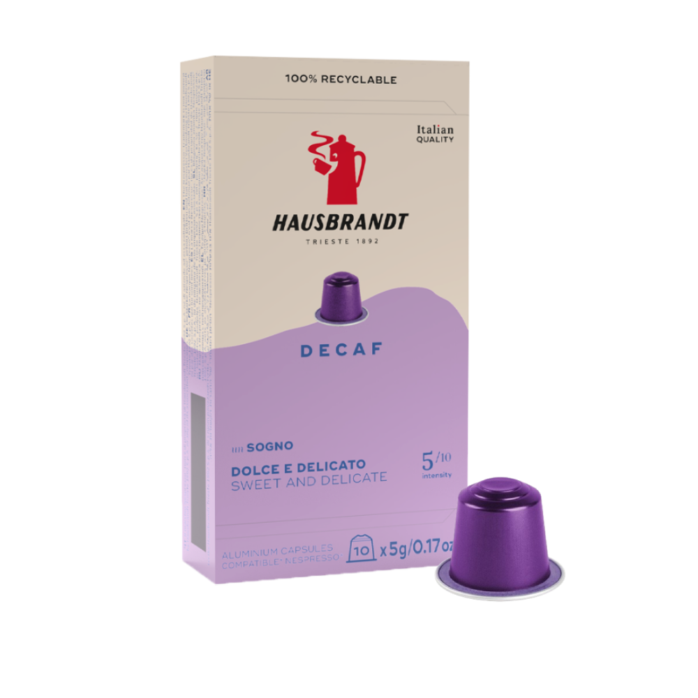 Hausbrandt Decaffeinato Coffee Capsules  (Nespresso® Compatible)