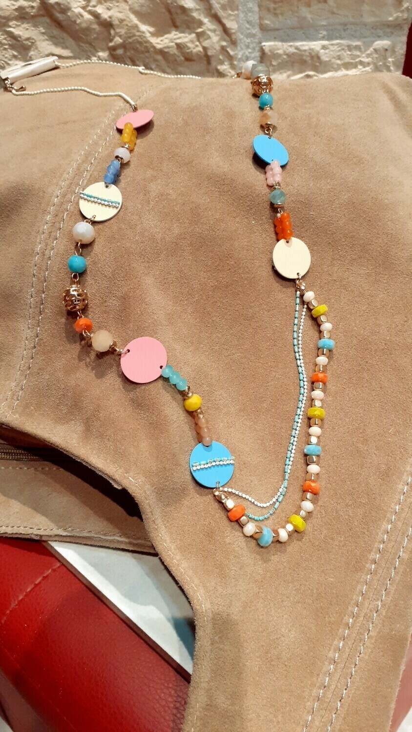 Collier Fantasie multicolore 
