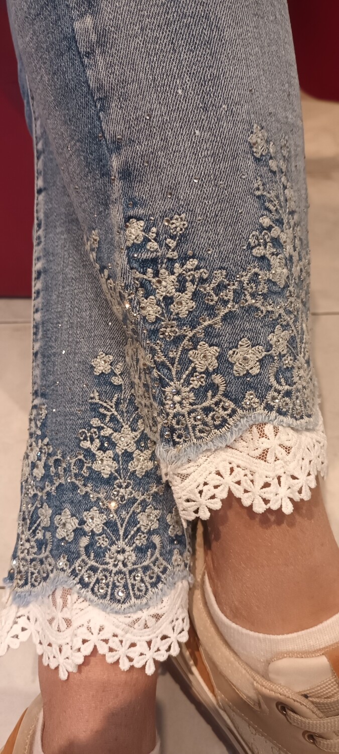 Jean Lucie bas dentelle