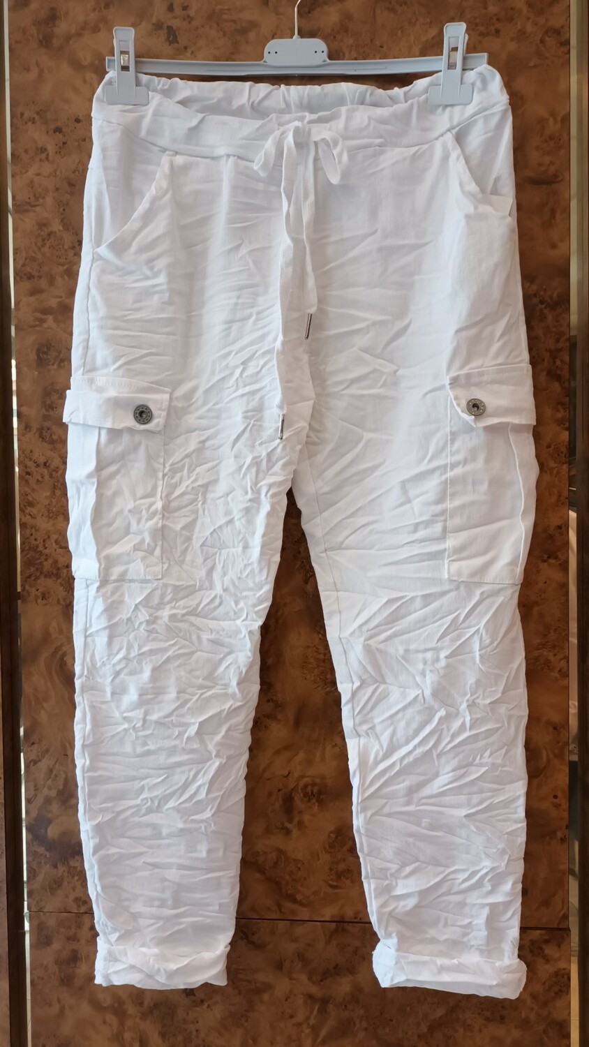 Jogging Cargo blanc