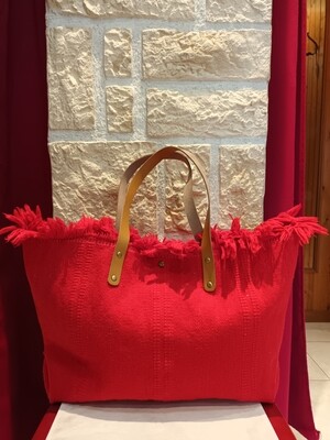 Sac plage Rock and love rouge