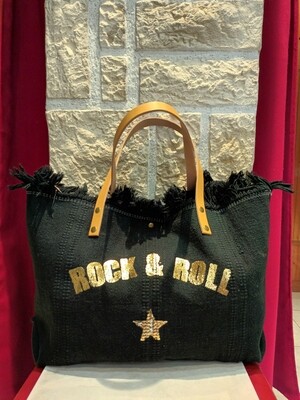 Sac plage Rock and roll noir