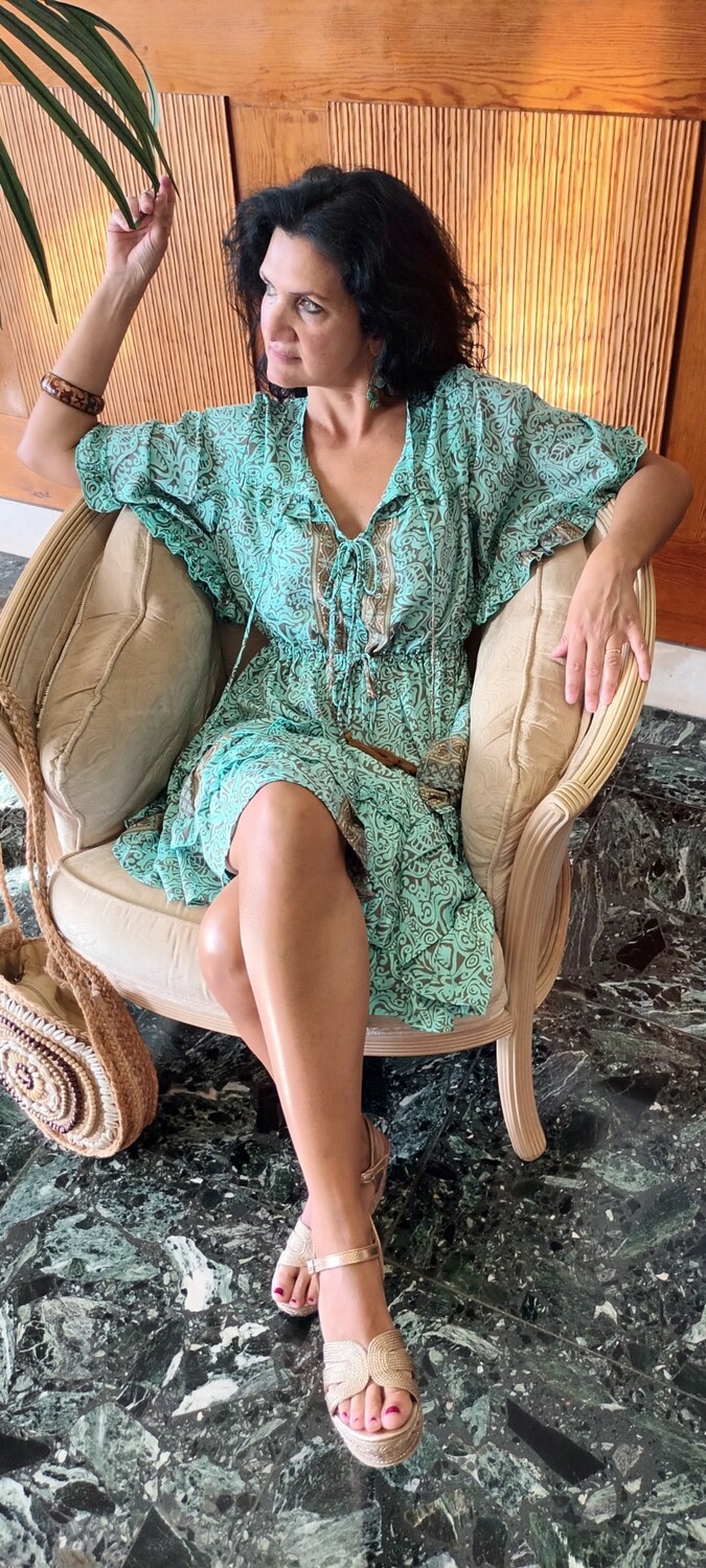 Robe courte Sylvie imprimé 