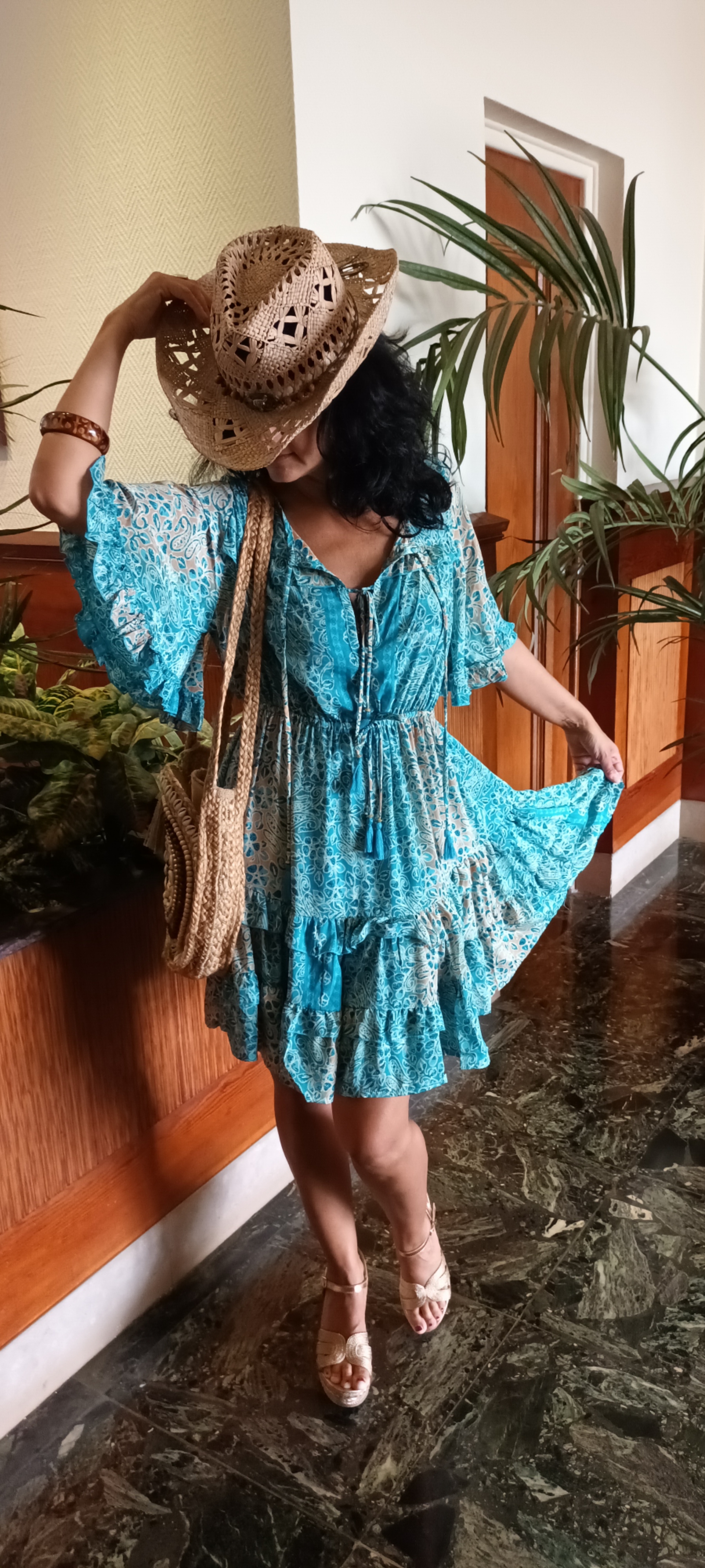 Robe courte Brenda imprimé