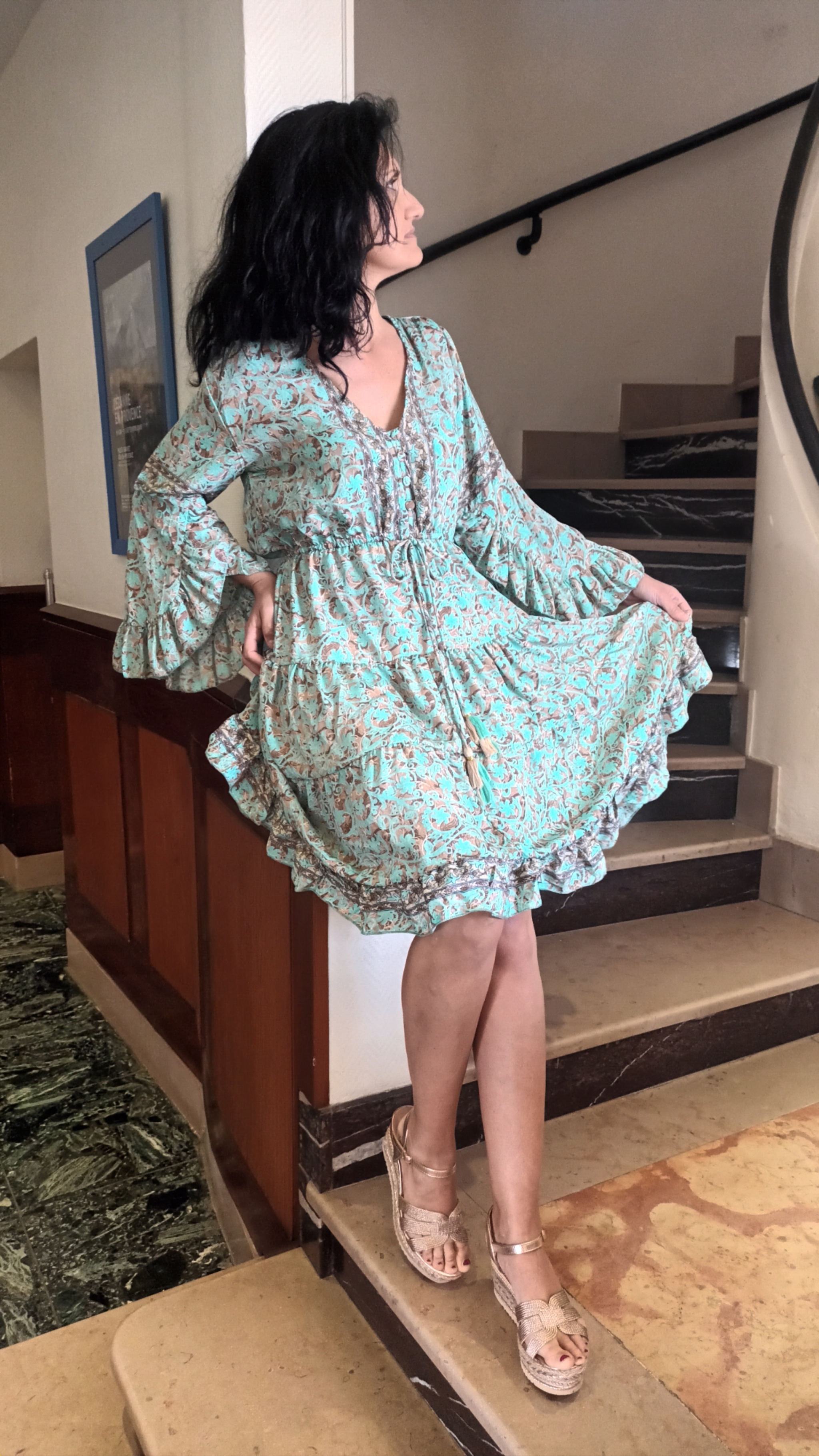 Robe Gisèle imprimé fleurs