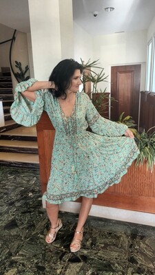 Robe Gisèle imprimé fleurs