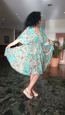 Robe Agathe imprimé fleurs