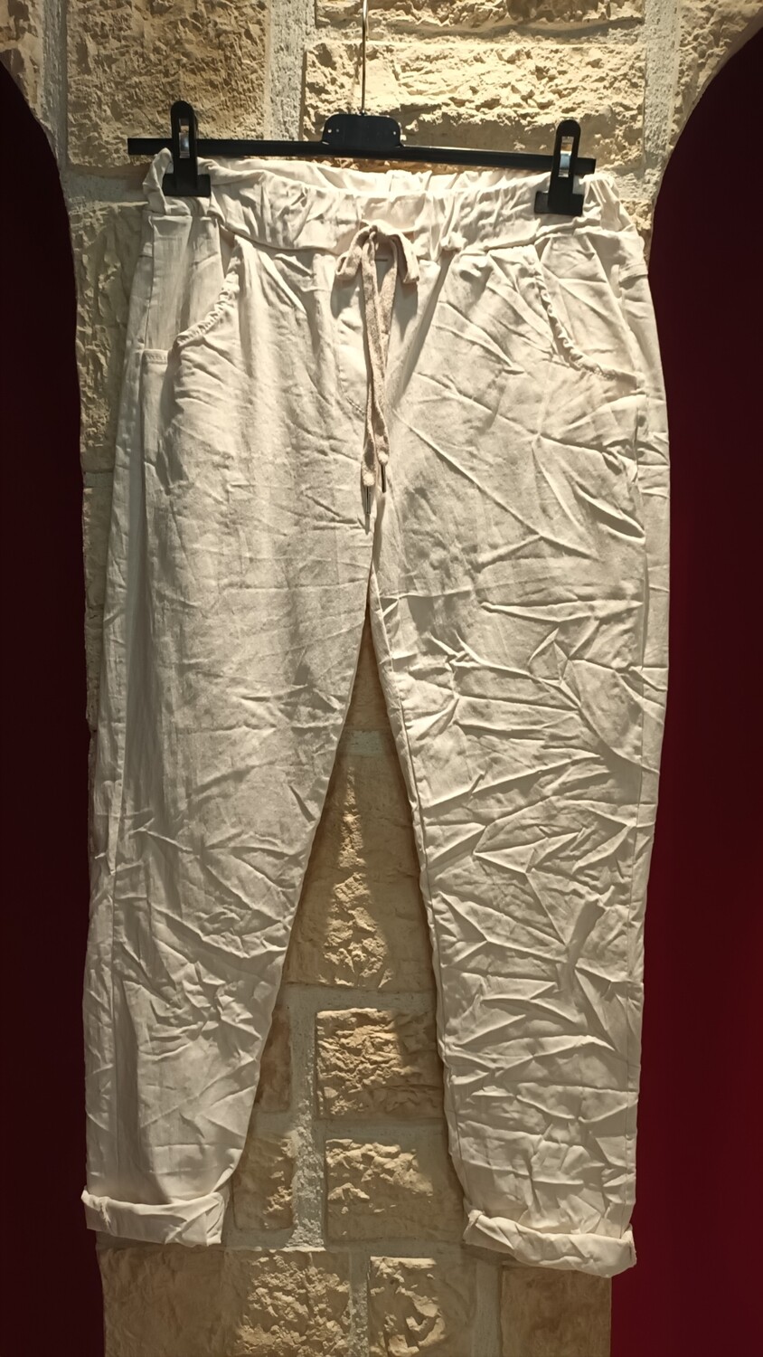 Jogger uni beige