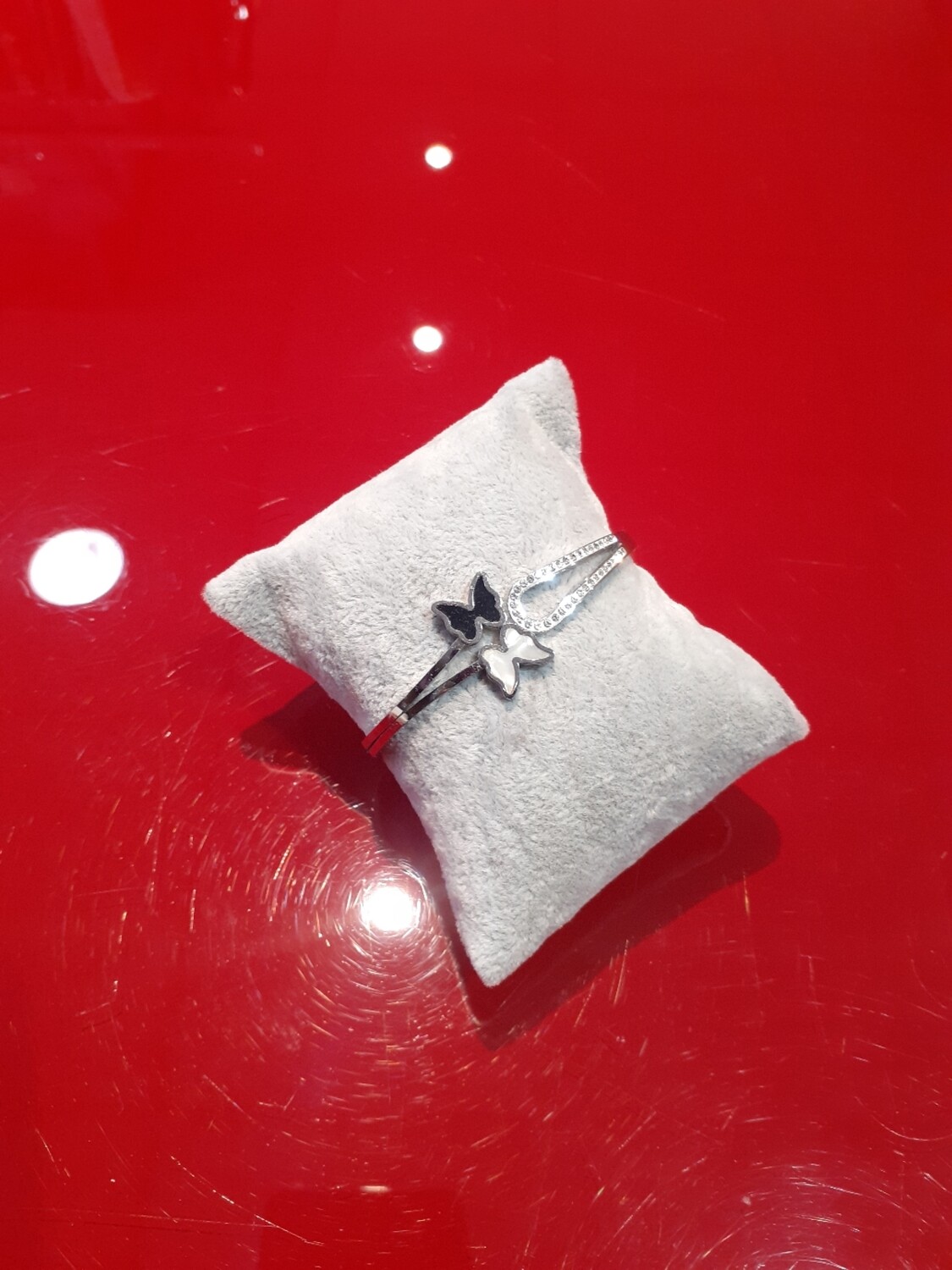 Bracelet Papillon argenté 