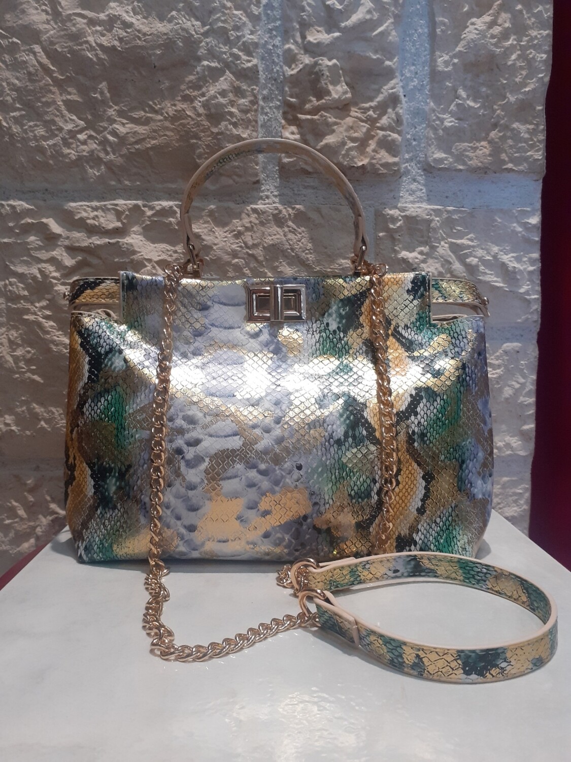 Sac Fashion gold multicolore 