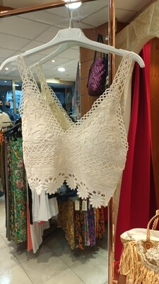 Top brassière écru