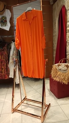 Chemisier long orange 