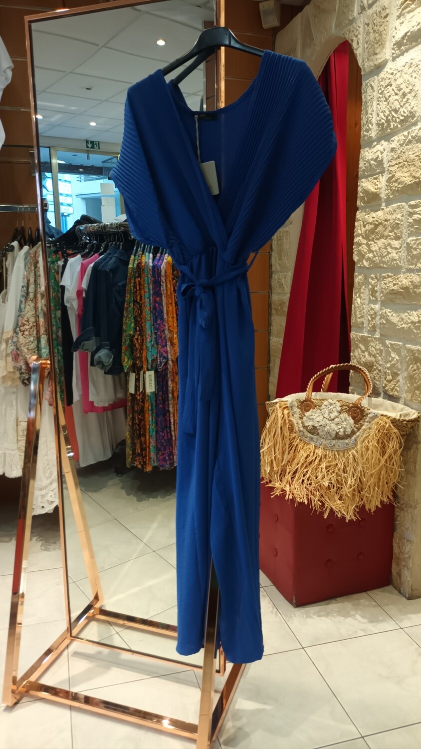 Combinaison pantalon bleu électrique 