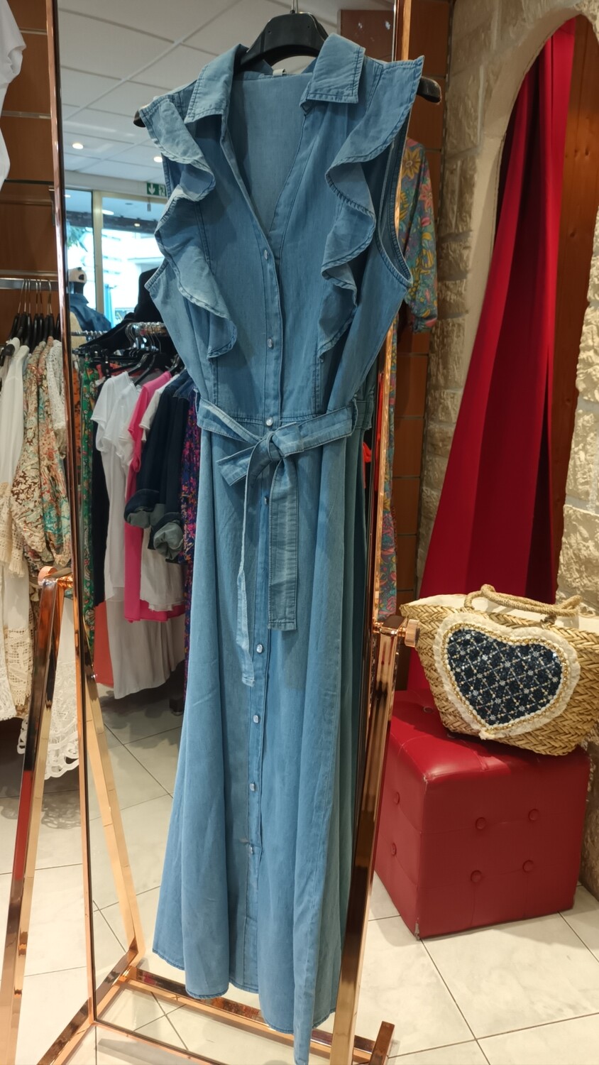 Robe chemisier jean