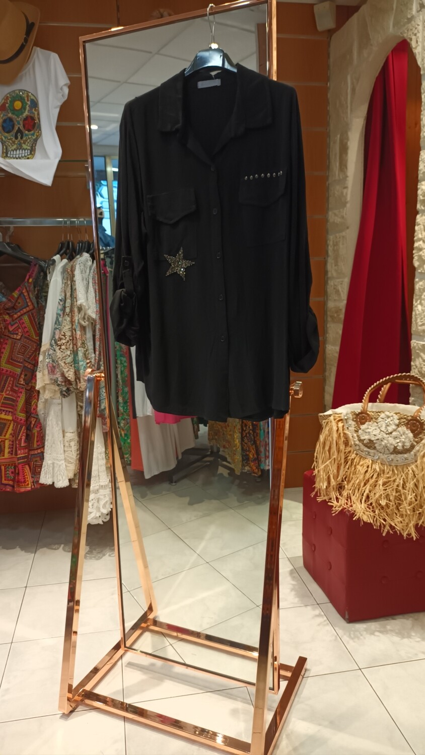 Chemise Étoile noir