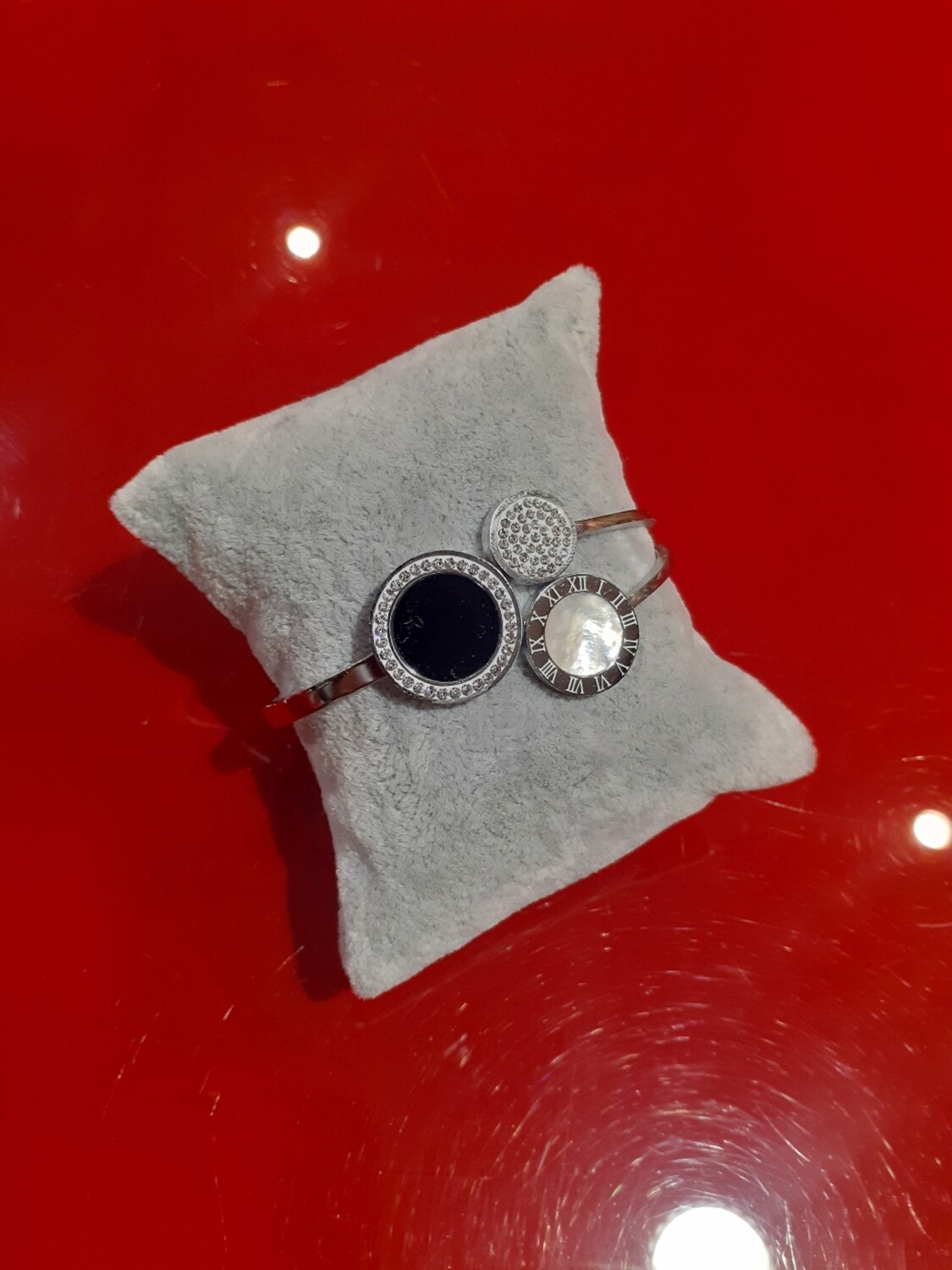 Bracelet Trio argenté strass