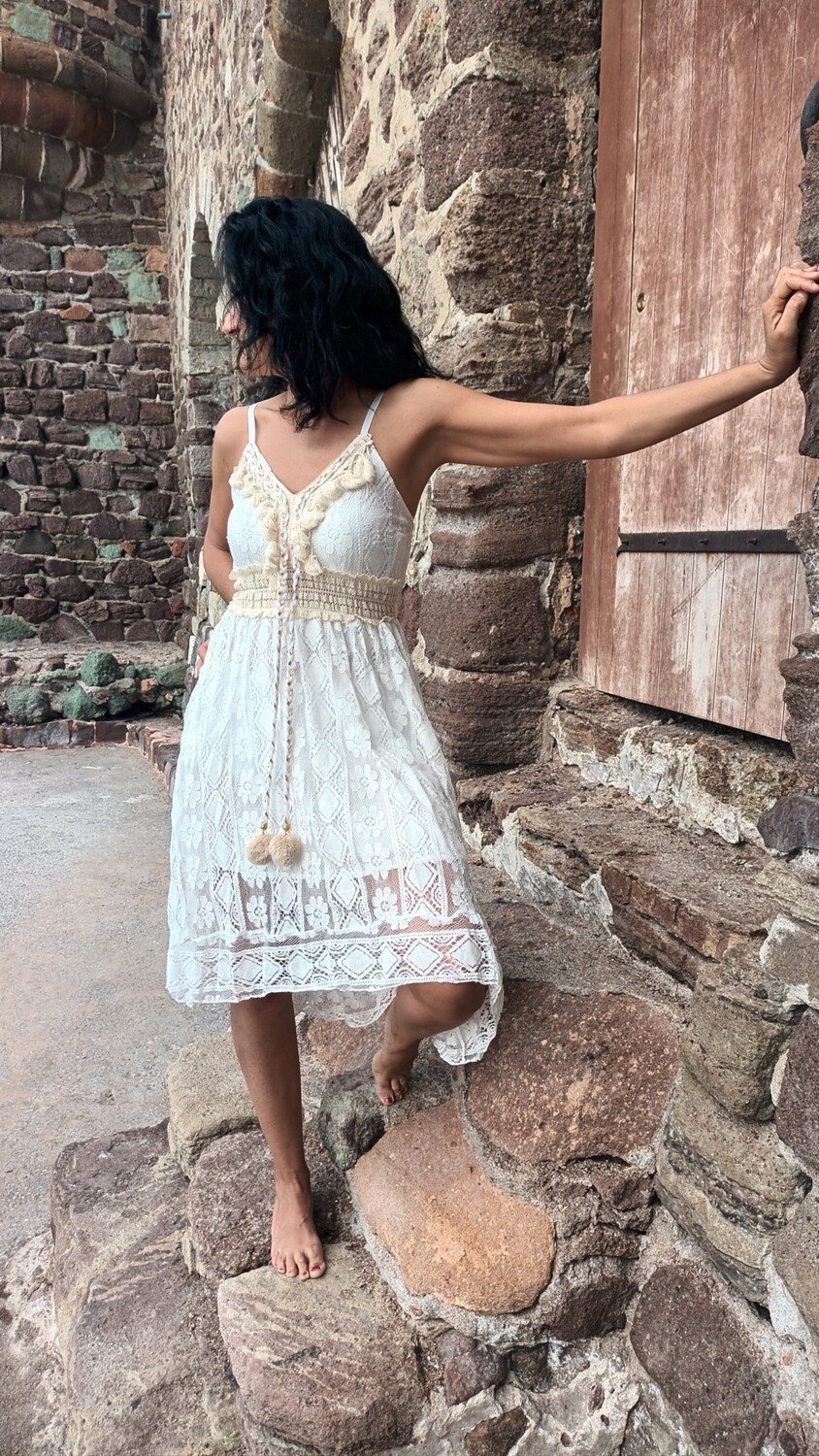 Robe boheme asymetrique hotsell
