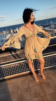 Robe courte Cassandre orange 
