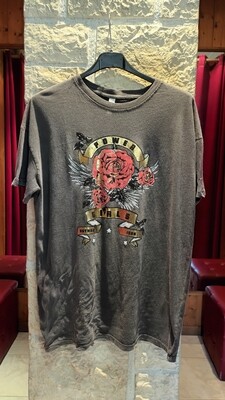 T-shirt Power gris foncé