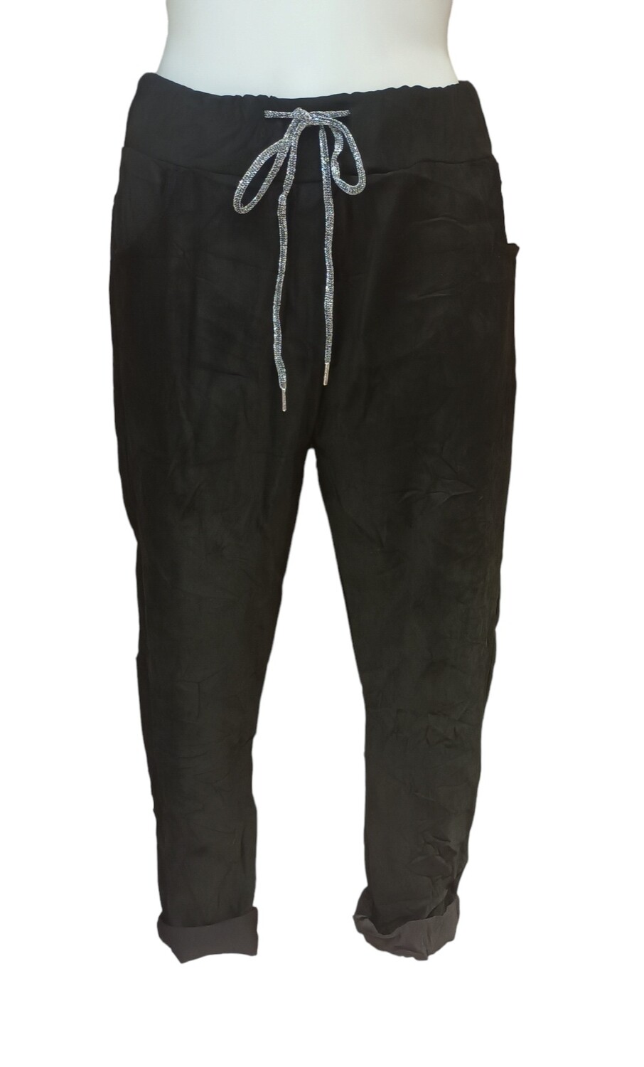 Jogging suédine noir