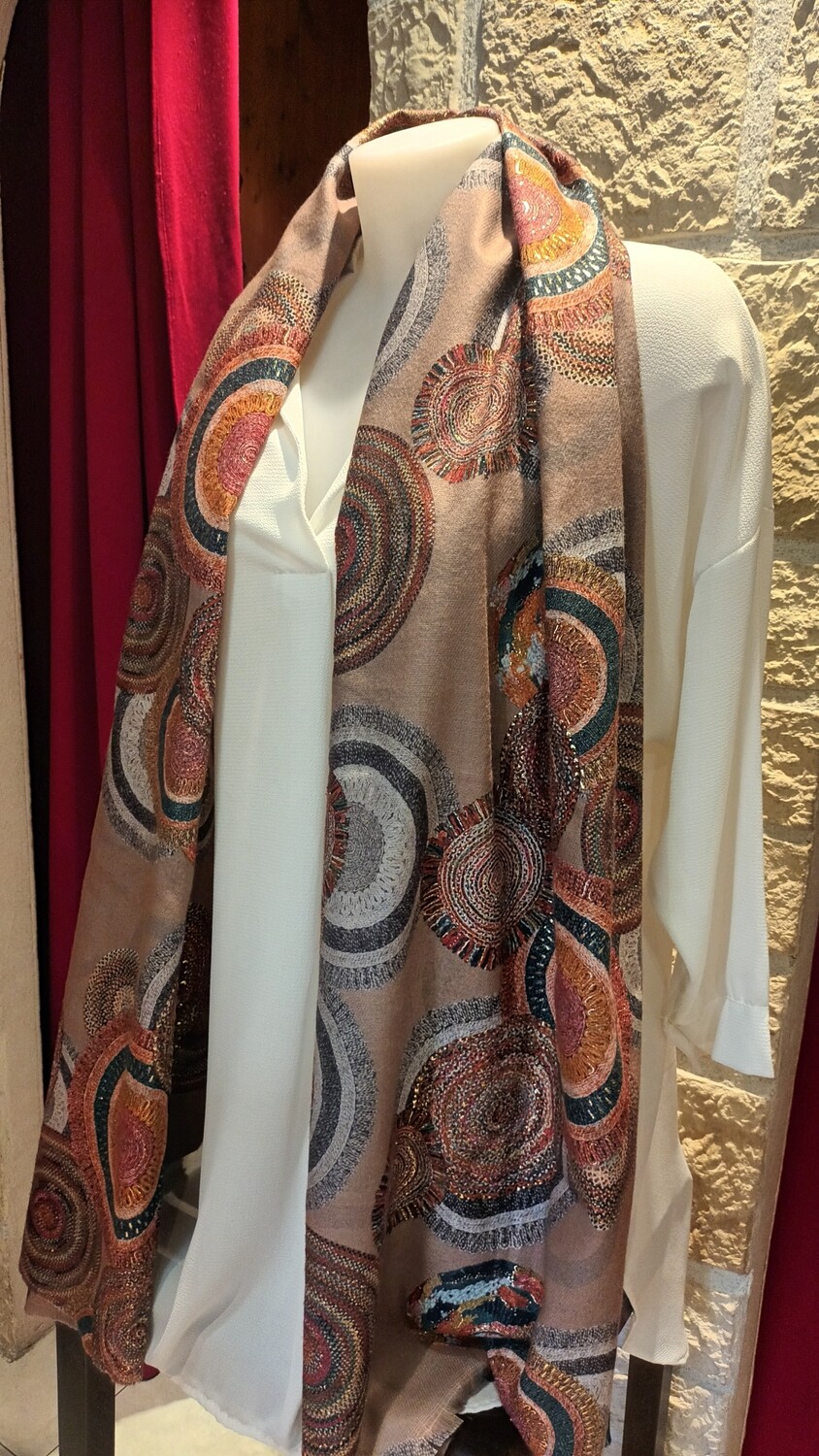 Écharpe Desy beige