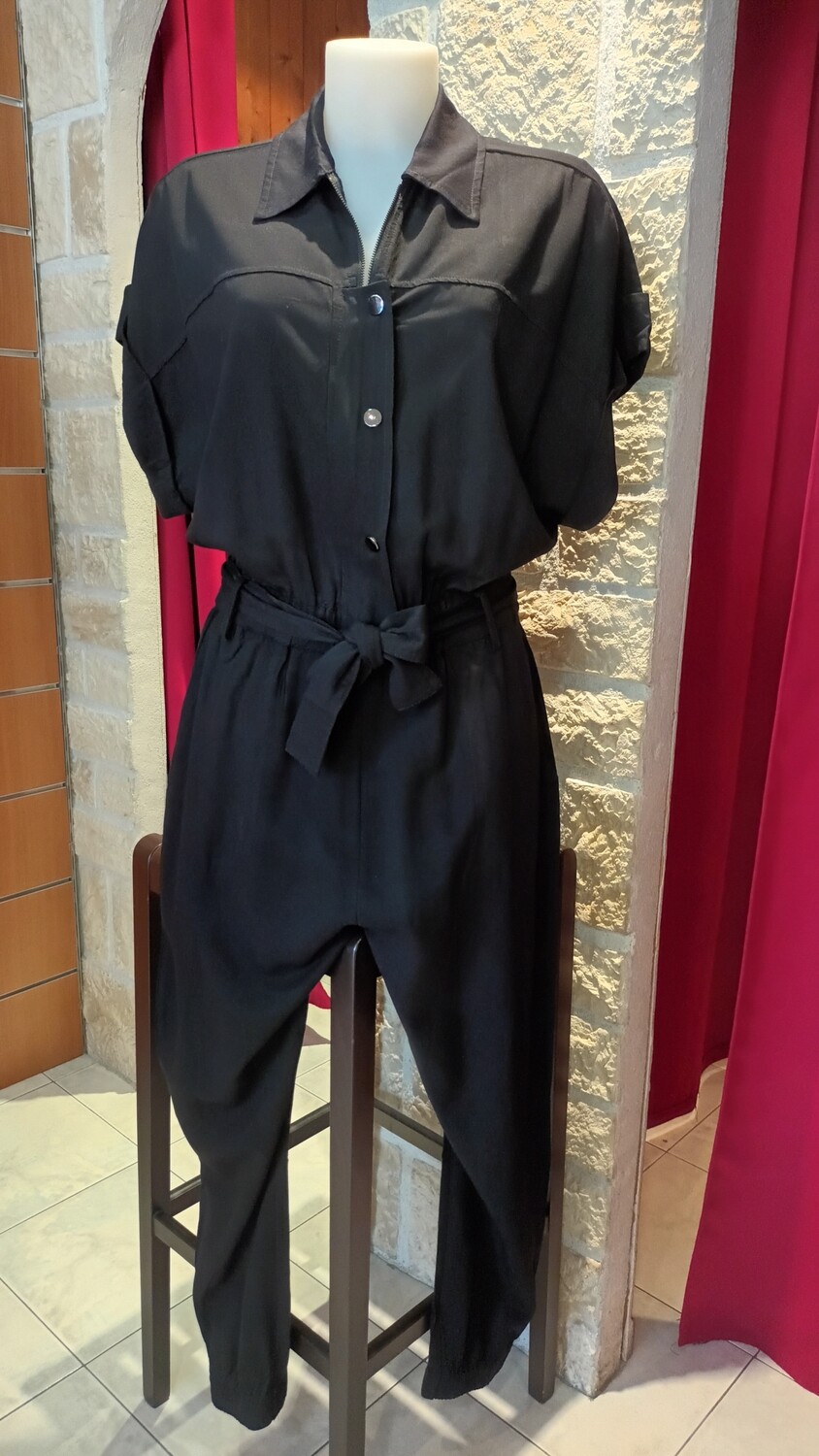 Combinaison pantalon Rebecca noir