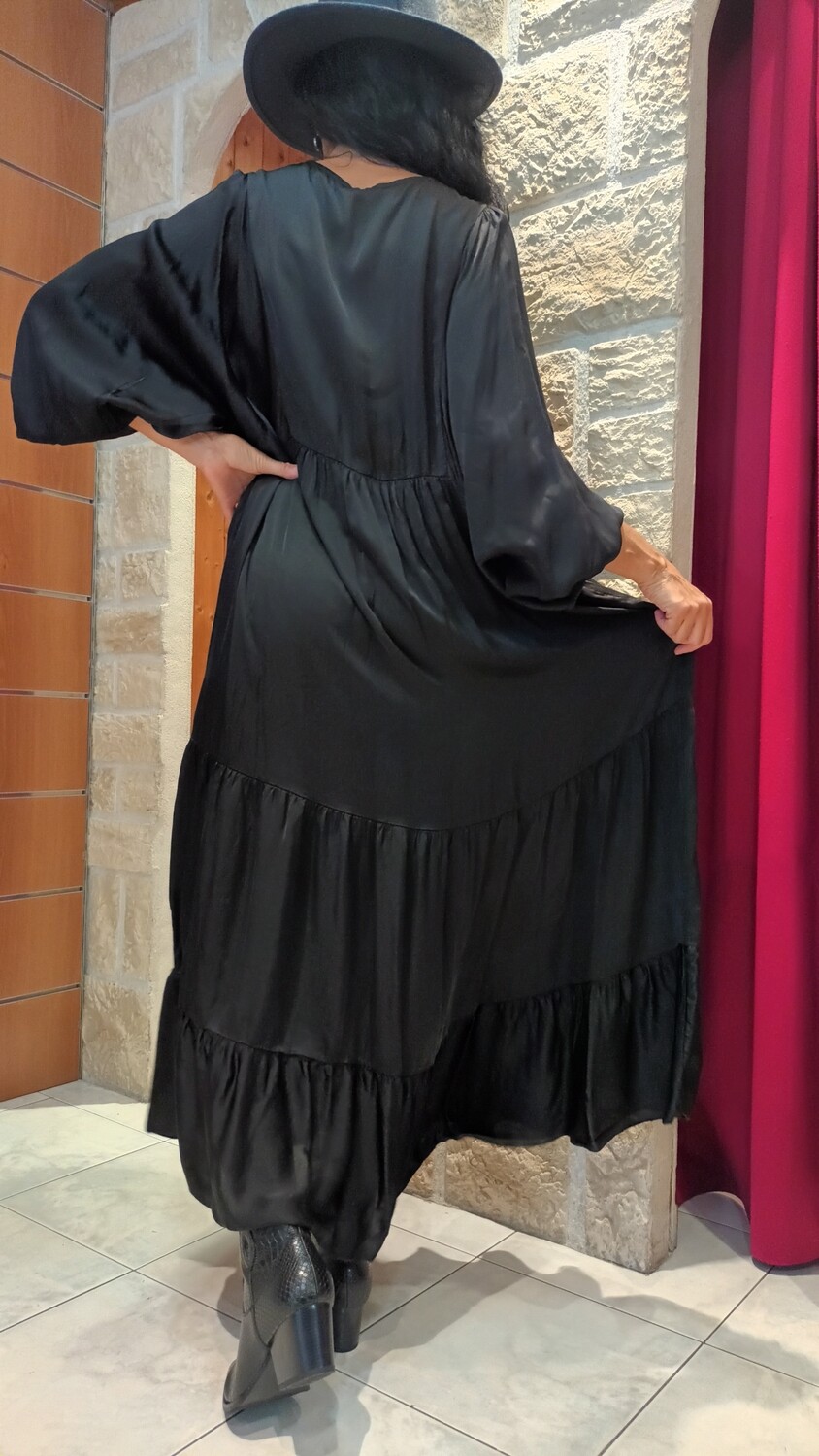 Robe longue Gala noir