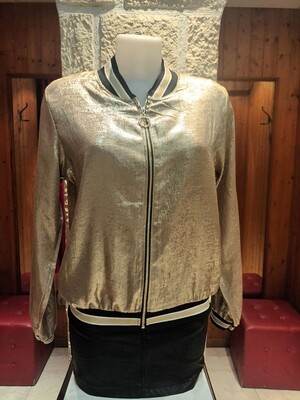 Veste bomber doré